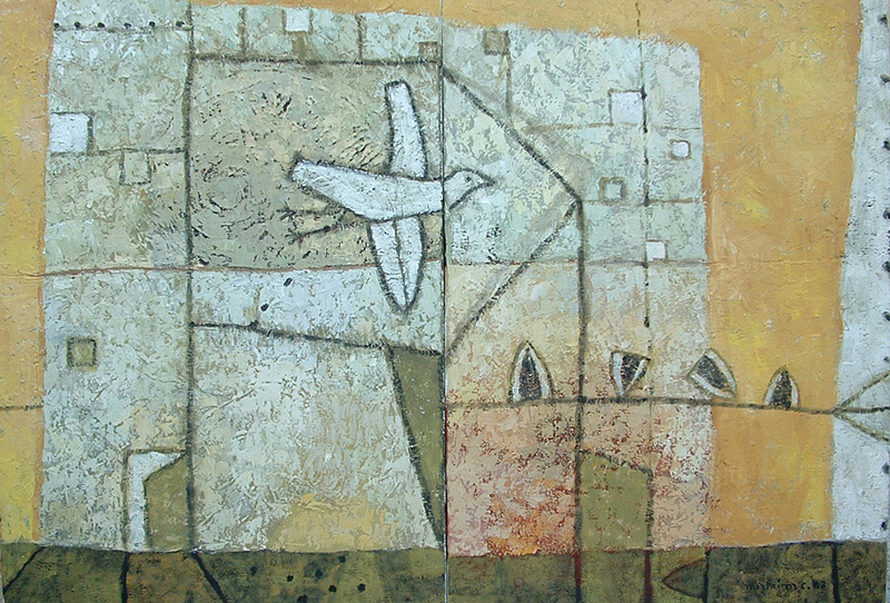 Edificio y una paloma